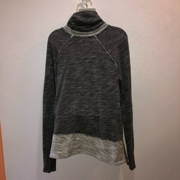 Free People FP Beach Gray Cocoon Cowl Neck Pullover Sweater Body Shirt Top - Picture 6 of 9
